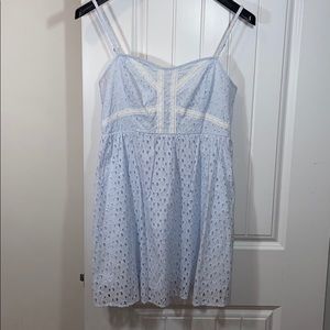 🔥🔥🔥H&M Divided Medium Lace Light Blue Dress 8